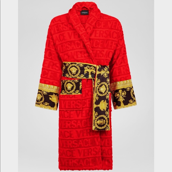versace pink bathrobe